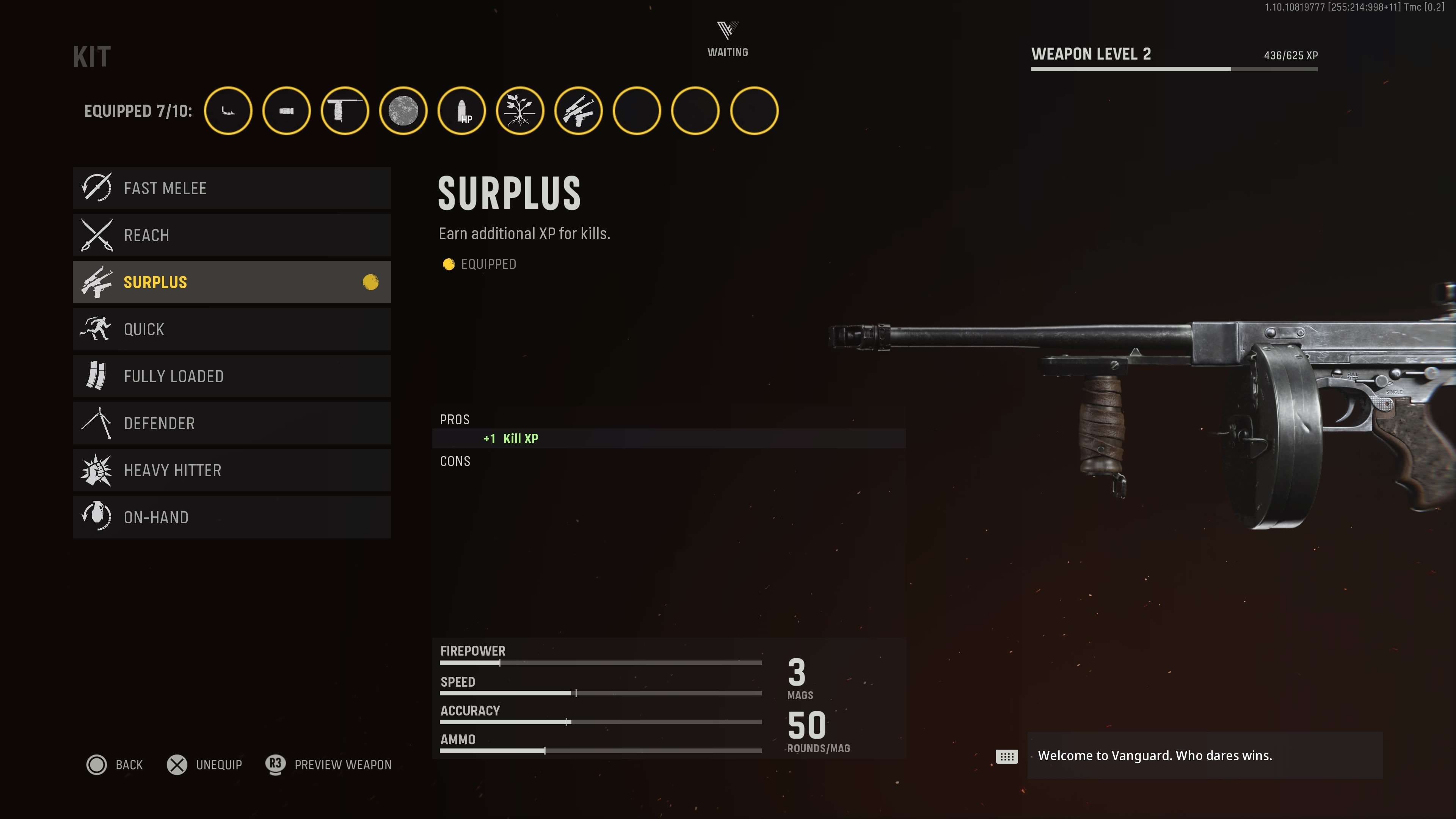 Vanguard Surplus Kit
