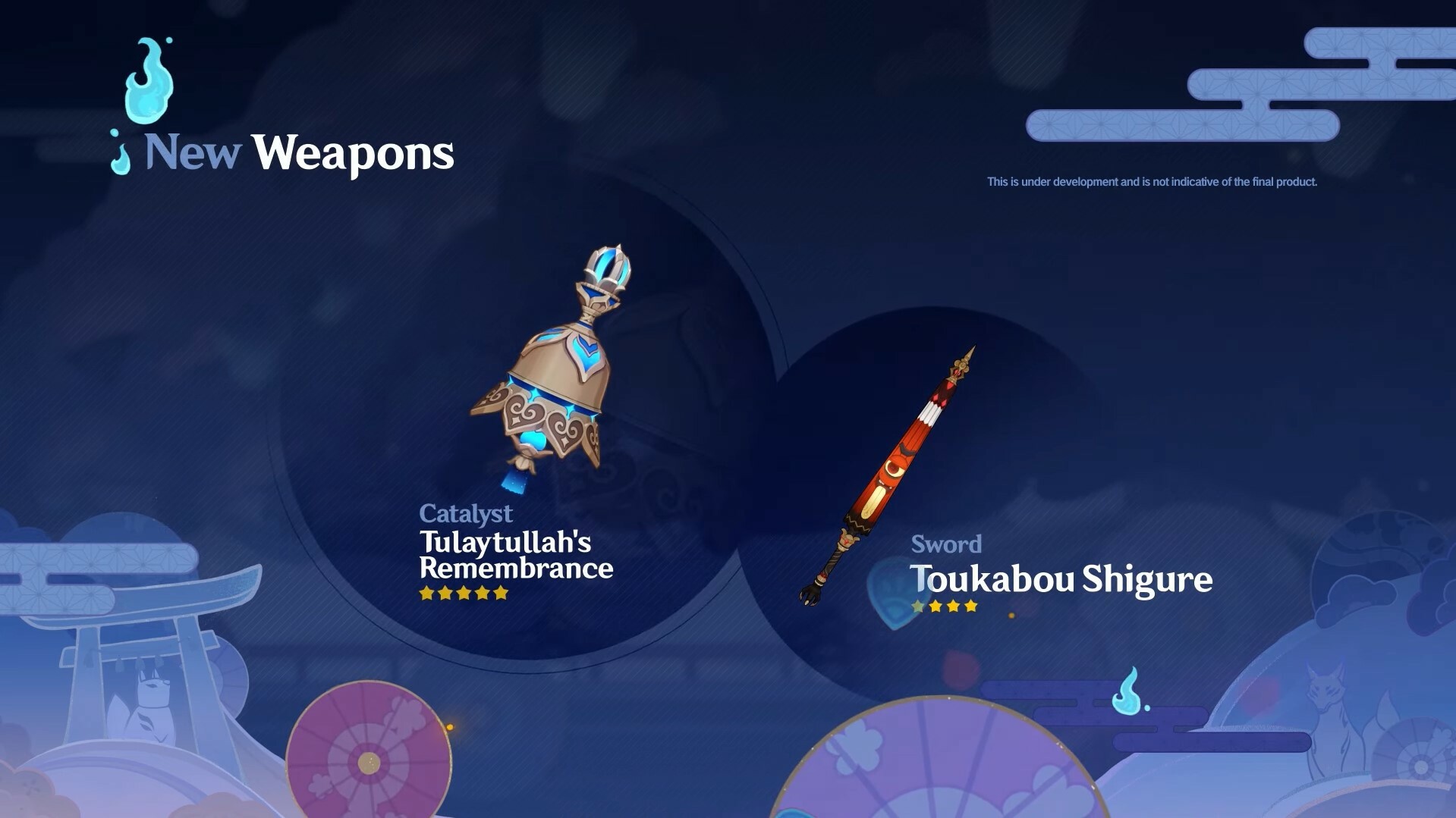 Genshin Impact version 3.3 Tulaytullah's Rememberance Toukabou Shiquire weapons HoYoverse