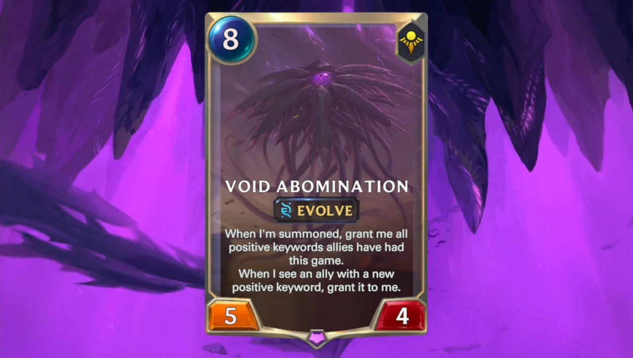 Forces From Beyond Legends of Runeterra Riot Games Void Abomination New Expansion