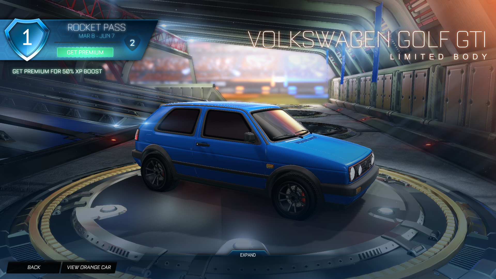 Rocket League Premium Rocket Pass Stufe 1 VW Golf