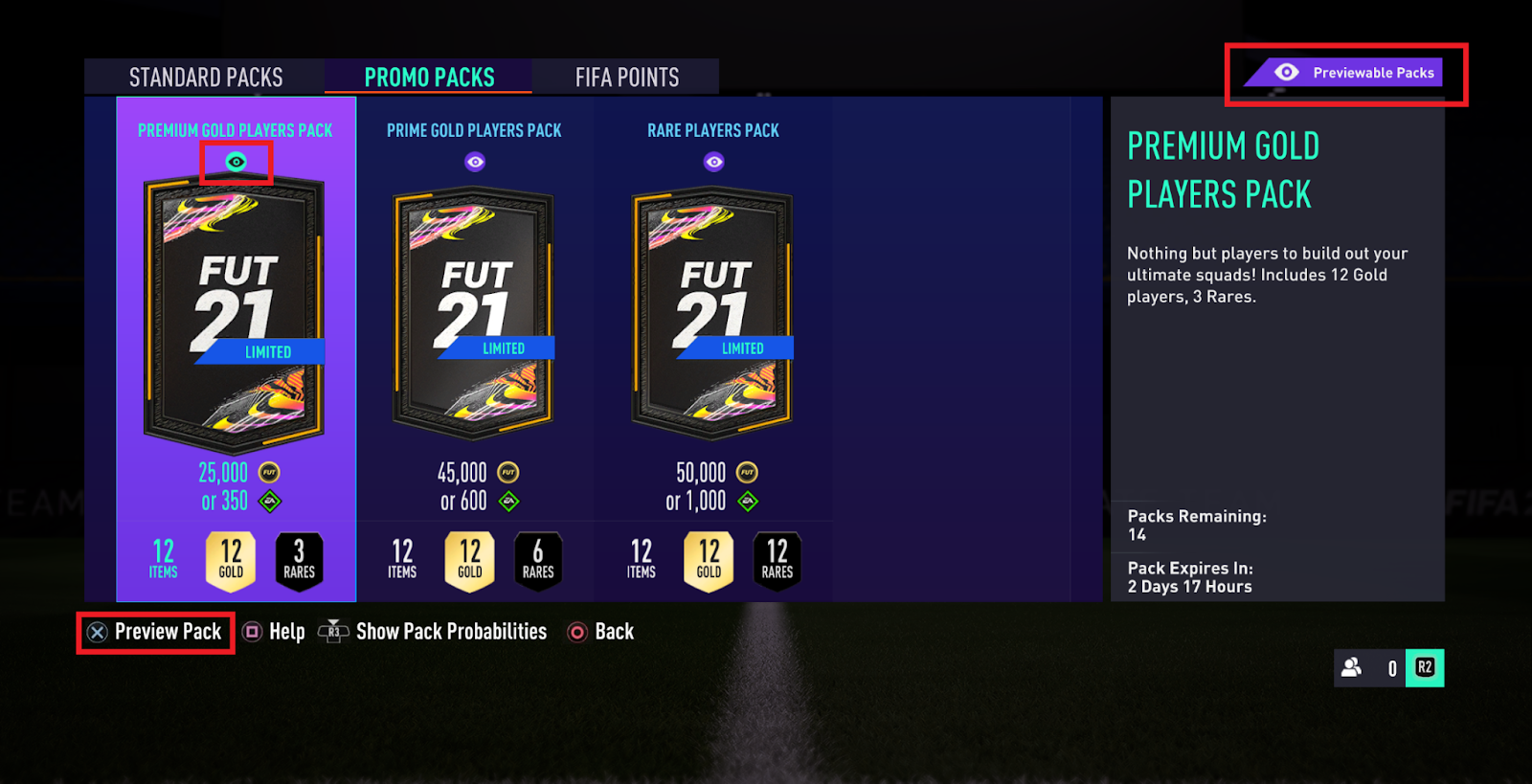 Vorschau Packs
