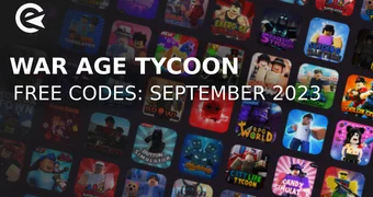 War Age Tycoon codes september 2023