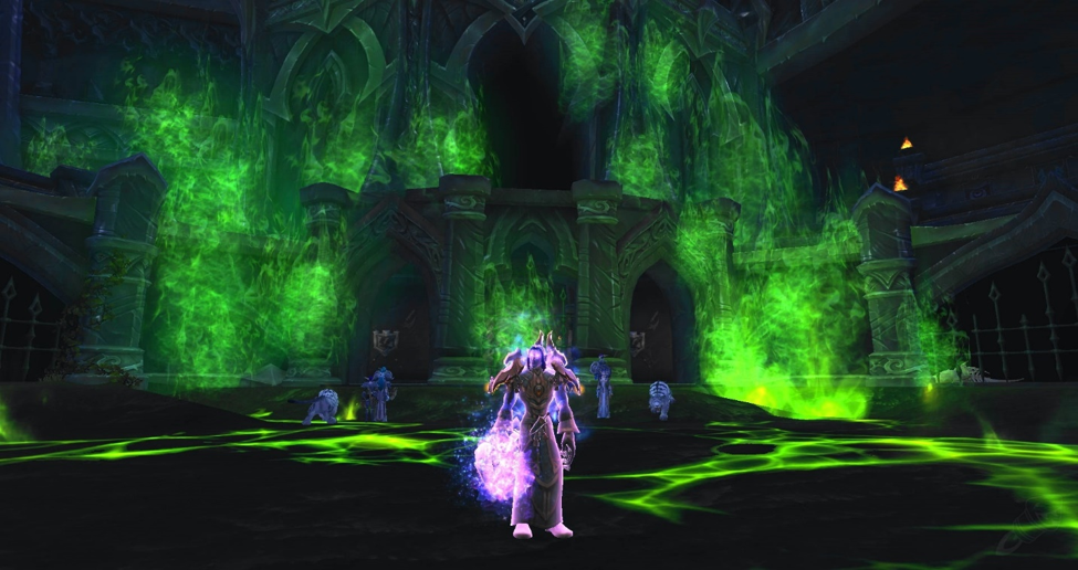 Warcraft Illidan defending against the Legion x