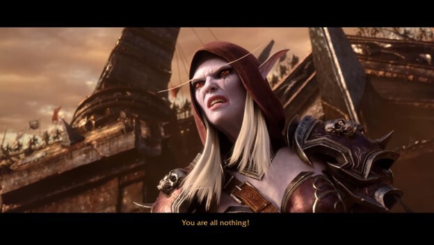 Warcraft heroes Warchief Sylvanas looks down even on the Horde