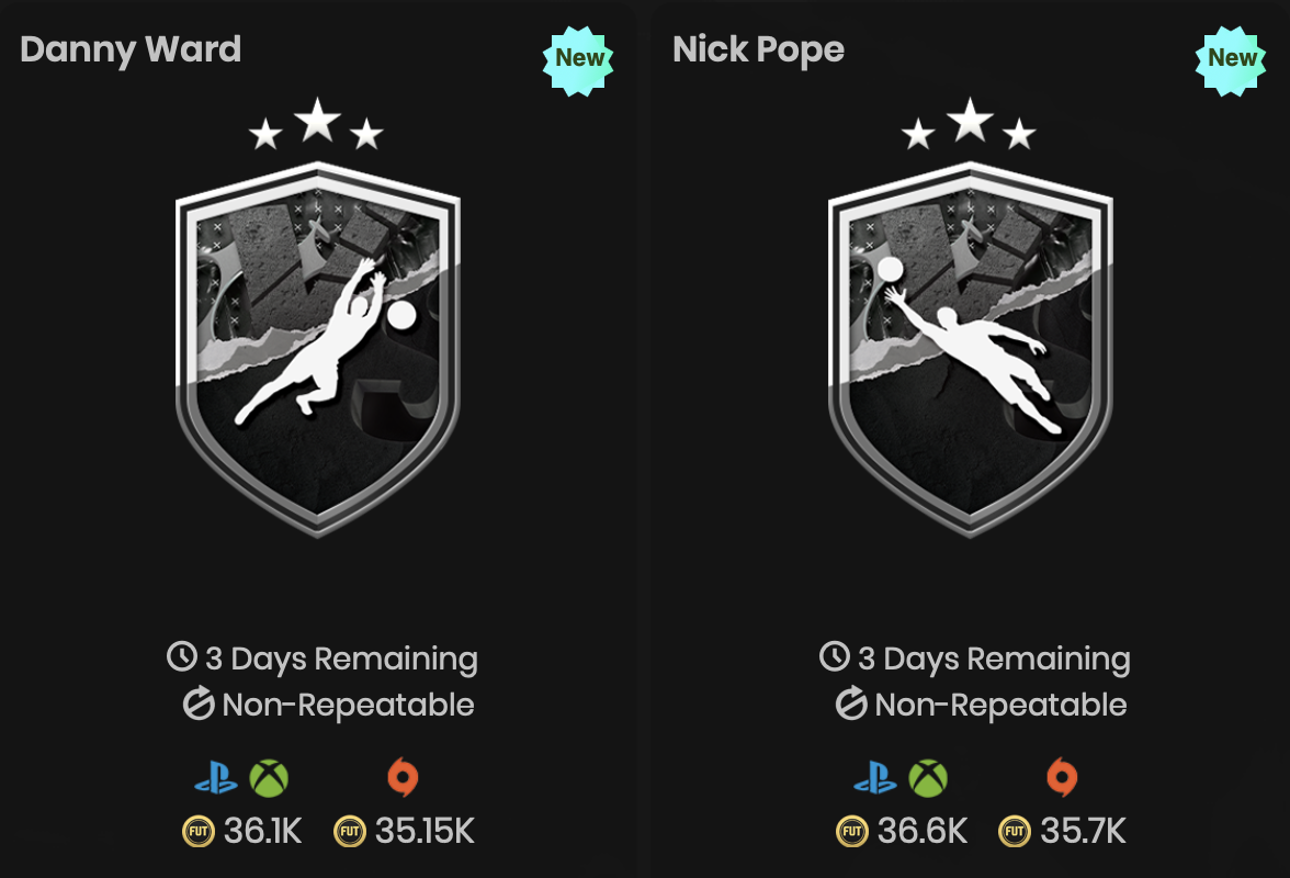 Danny Ward vs. Nick Pope Showdown SBC