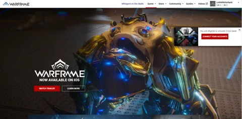 Warframe Mobile Connecting Accounts