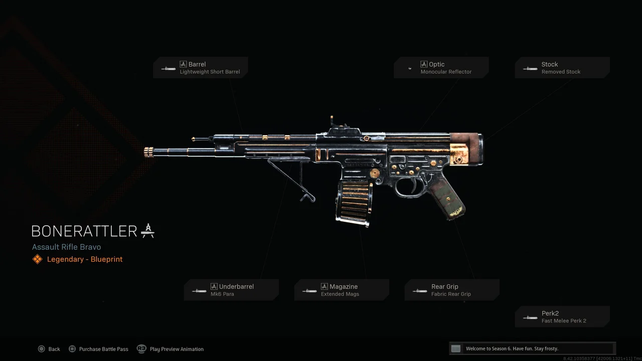 Warzone STG 44 Bone Rattler