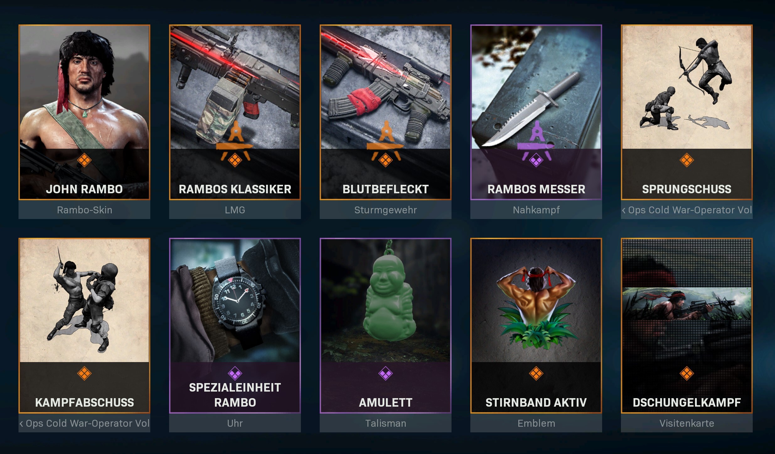 Warzone Bundle Rambo Operator Bundle