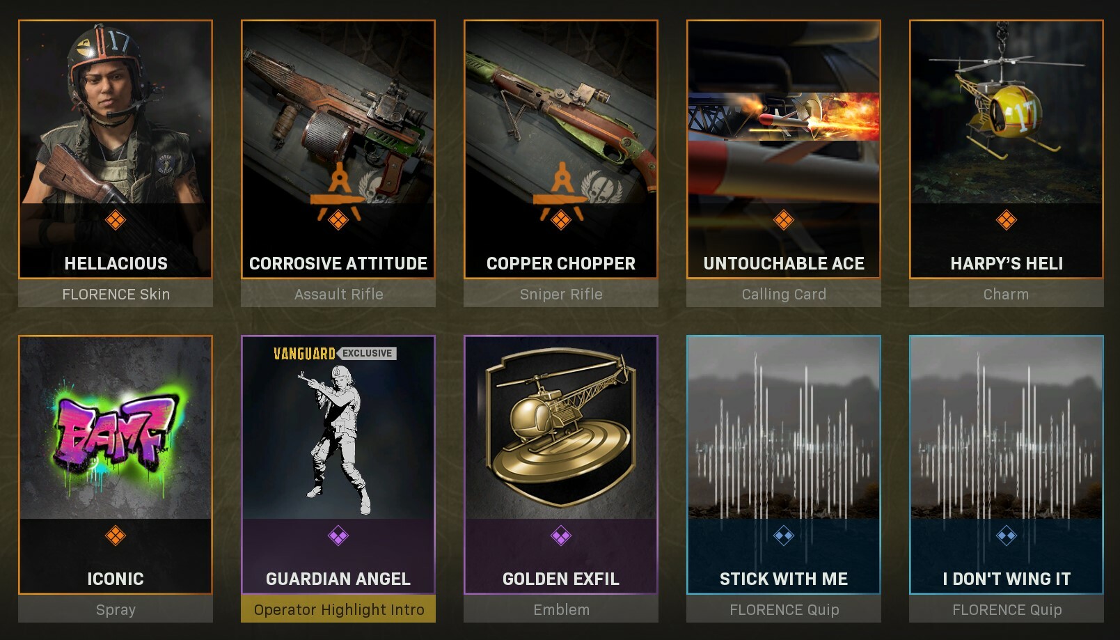 Warzone Bundles Florence Carter