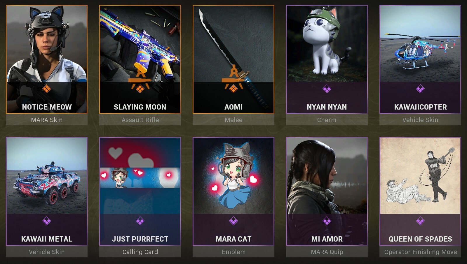 Warzone Bundles Mara Kawaii Cat