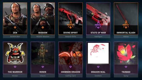 Warzone Crimson Ronin Bundle