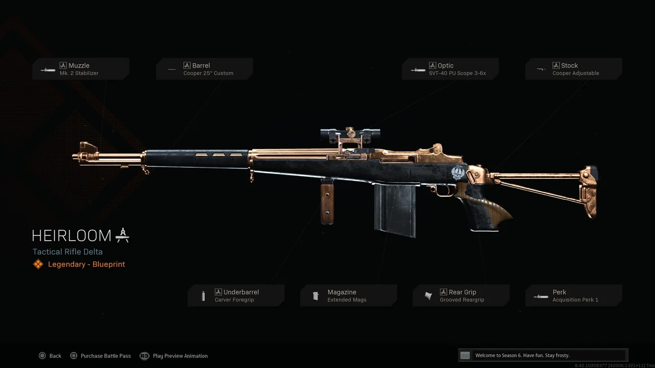 Warzone M1 Garand Heirloom