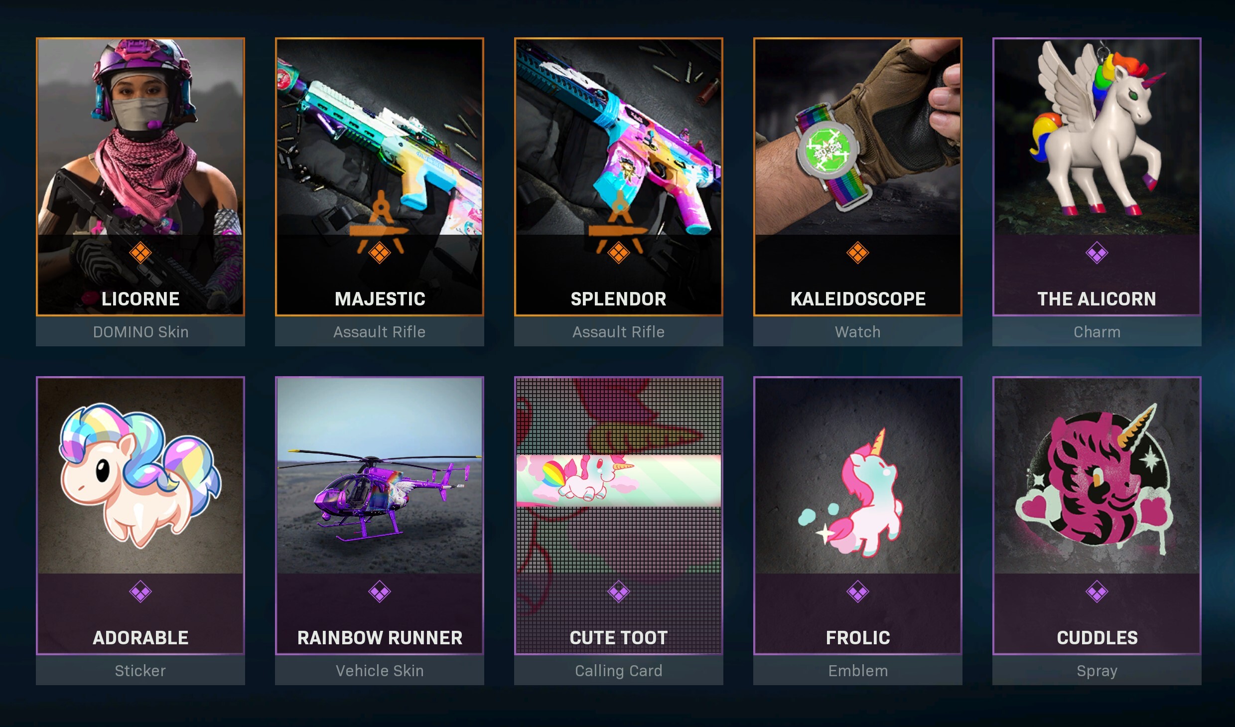 Warzone Rainbow Sparkles