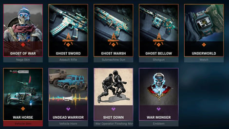 Warzone bundles Ghost of War