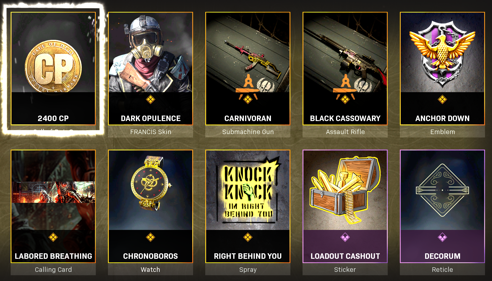 Warzone bundles elegant threat Pro pack