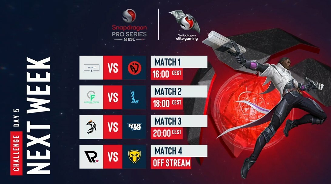 Snapdragon Pro Series Wild Rift Season 2 Europe & MENA Day 3 Day 4 Matches ESL Snapdragon