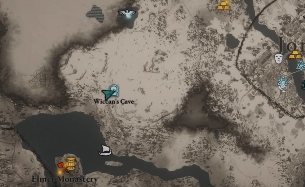 Wiccans Cave Map Eurvicscire LANDSCAPE