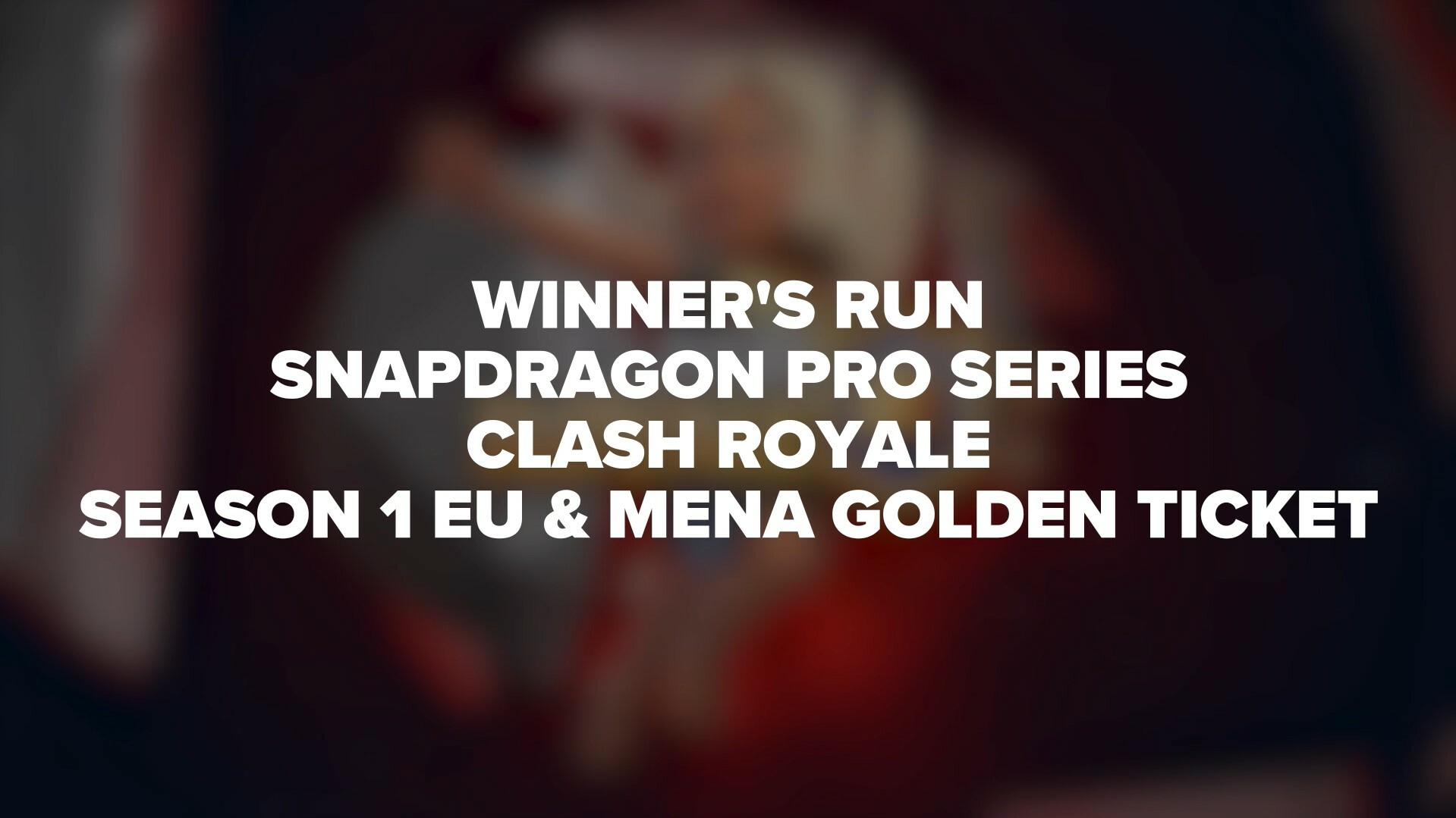 Winners Run Clash Royale S1