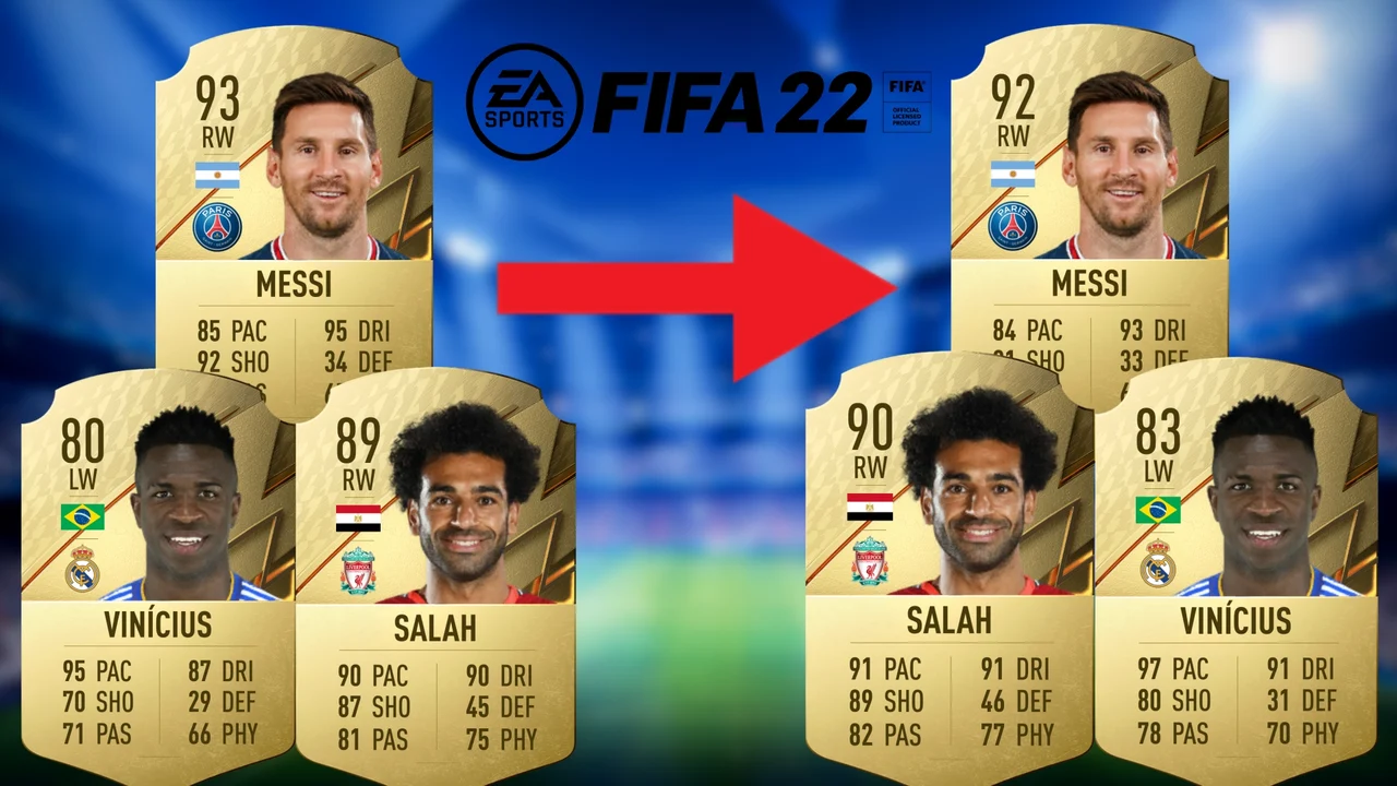 FIFA 22 Winter Refresh Messi Vinicius Salah