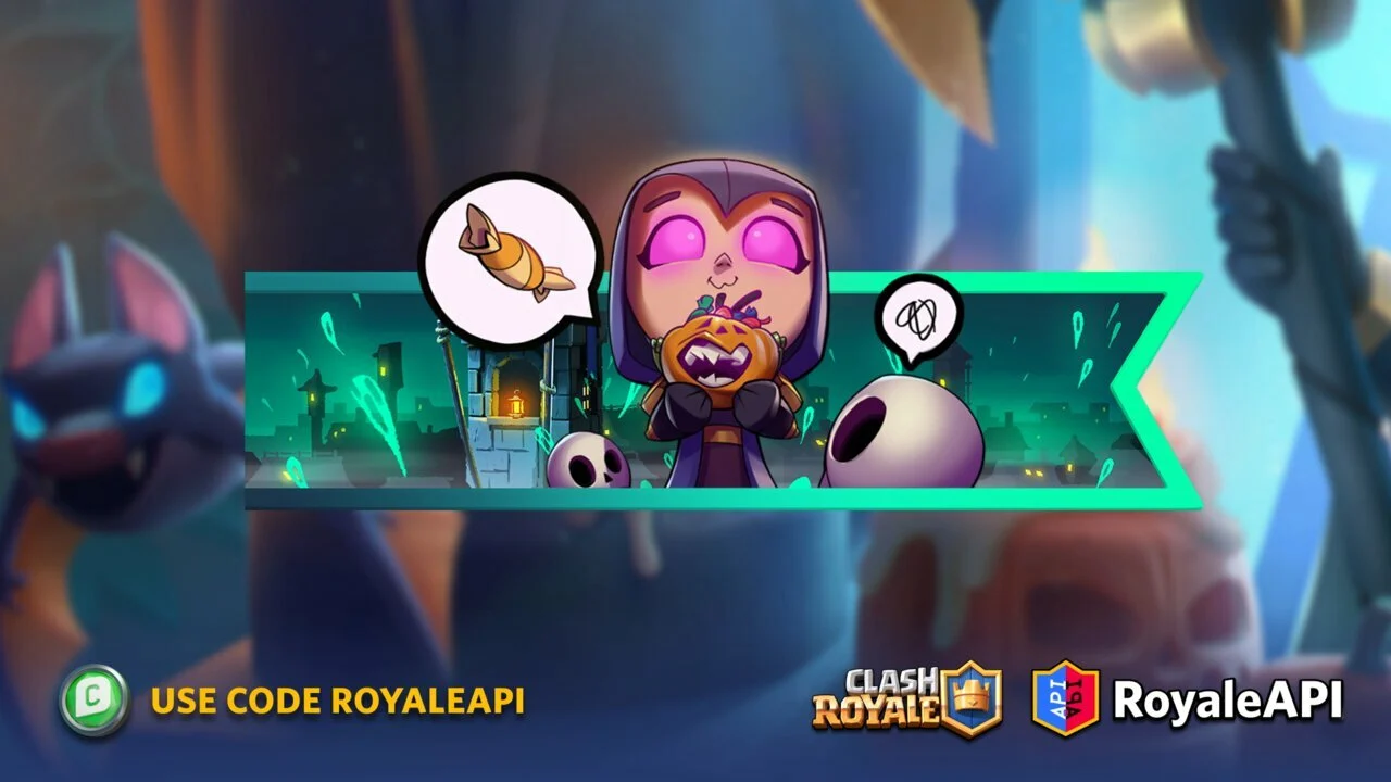 Clash Royale Season 40 October 2022 Spooky Town with Witch Watcher Battle Banner Supercell