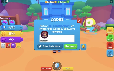 Yo Yo Simulator How To Redeem Codes