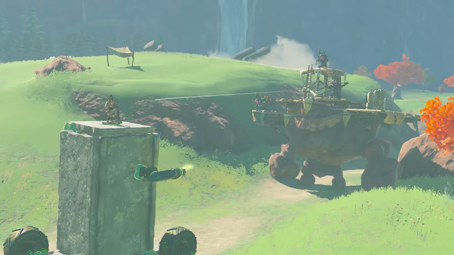 Giant self-made robot in Zelda Tears of the Kingdom