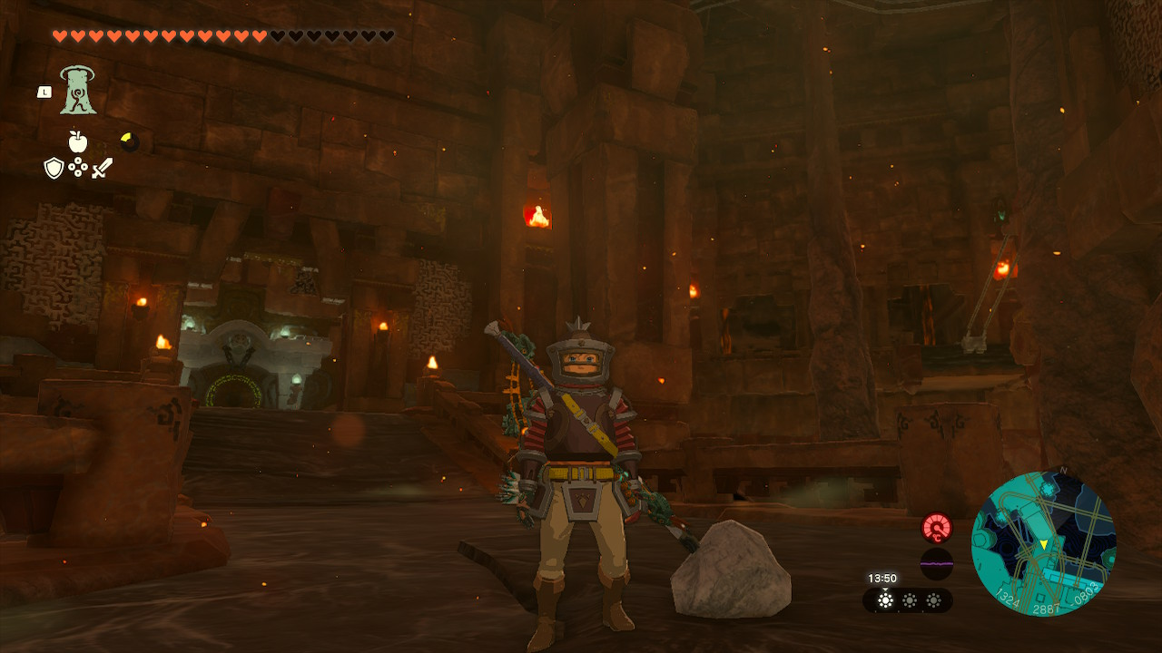 Zelda Tot K Fire Dungeon gameplay