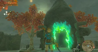 Zelda totk domzuin shrine entrance