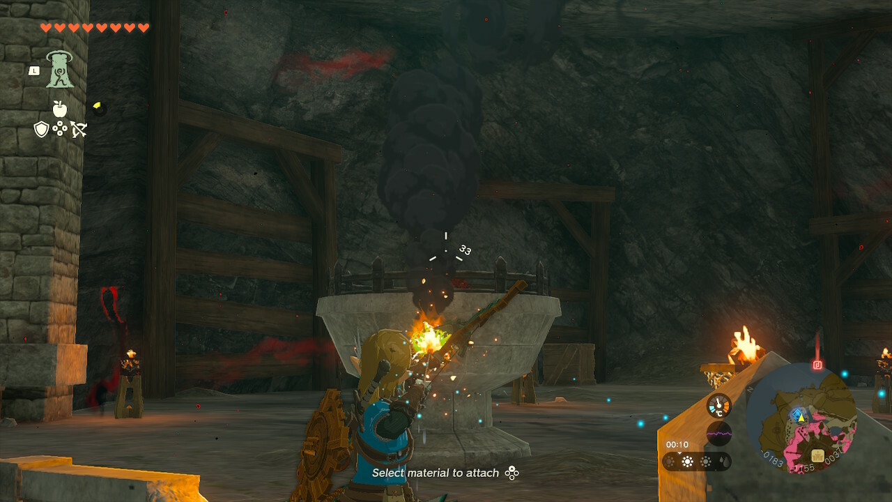 Zelda totk hylian shield brazier