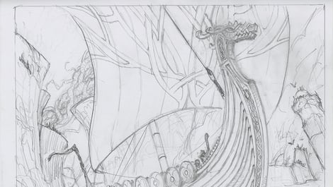 Aaron miller boat drawing scan