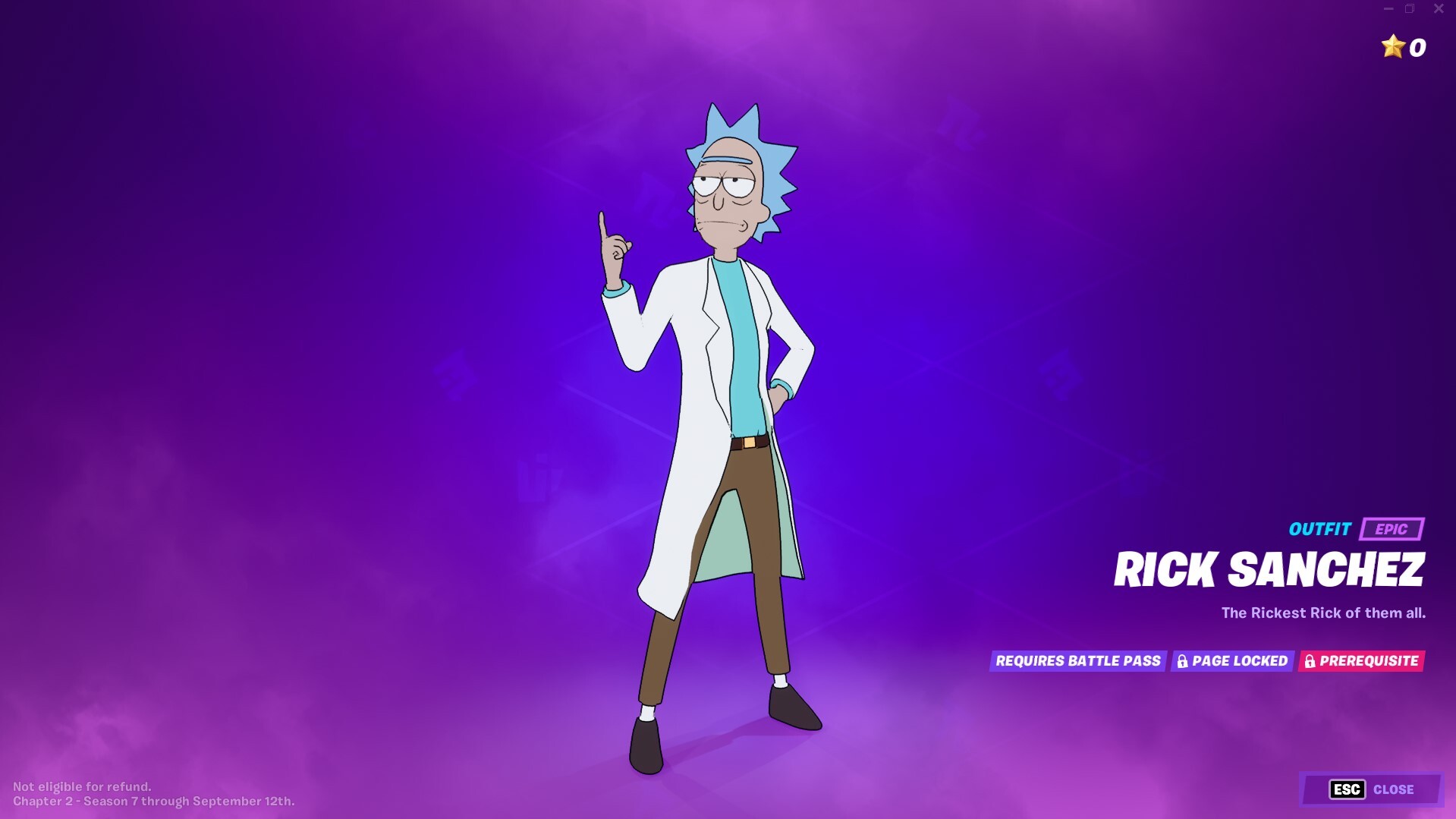 Alien skin fortnite rick sanchez