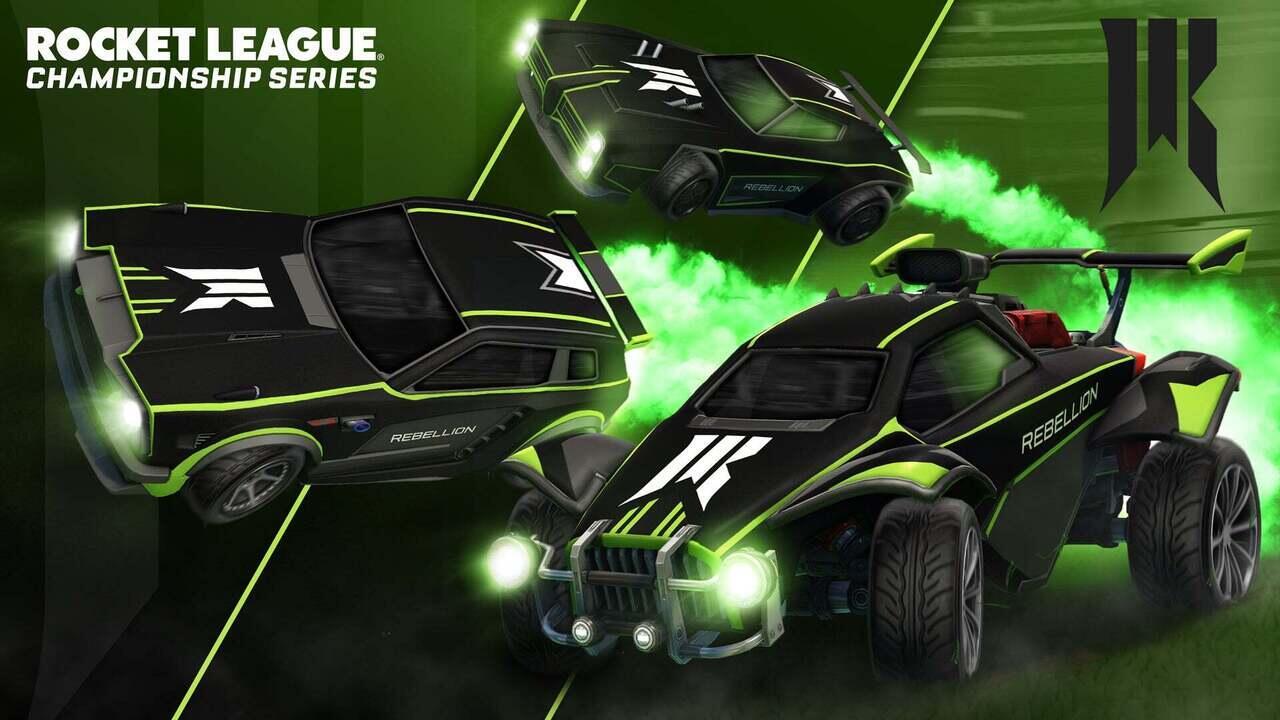 All rocket league esports decals rlcs 2021 22 rebellion