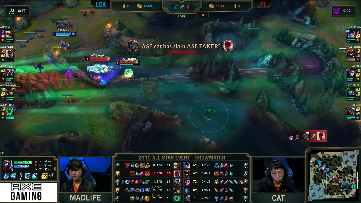 All star 2019 lpl vs lck