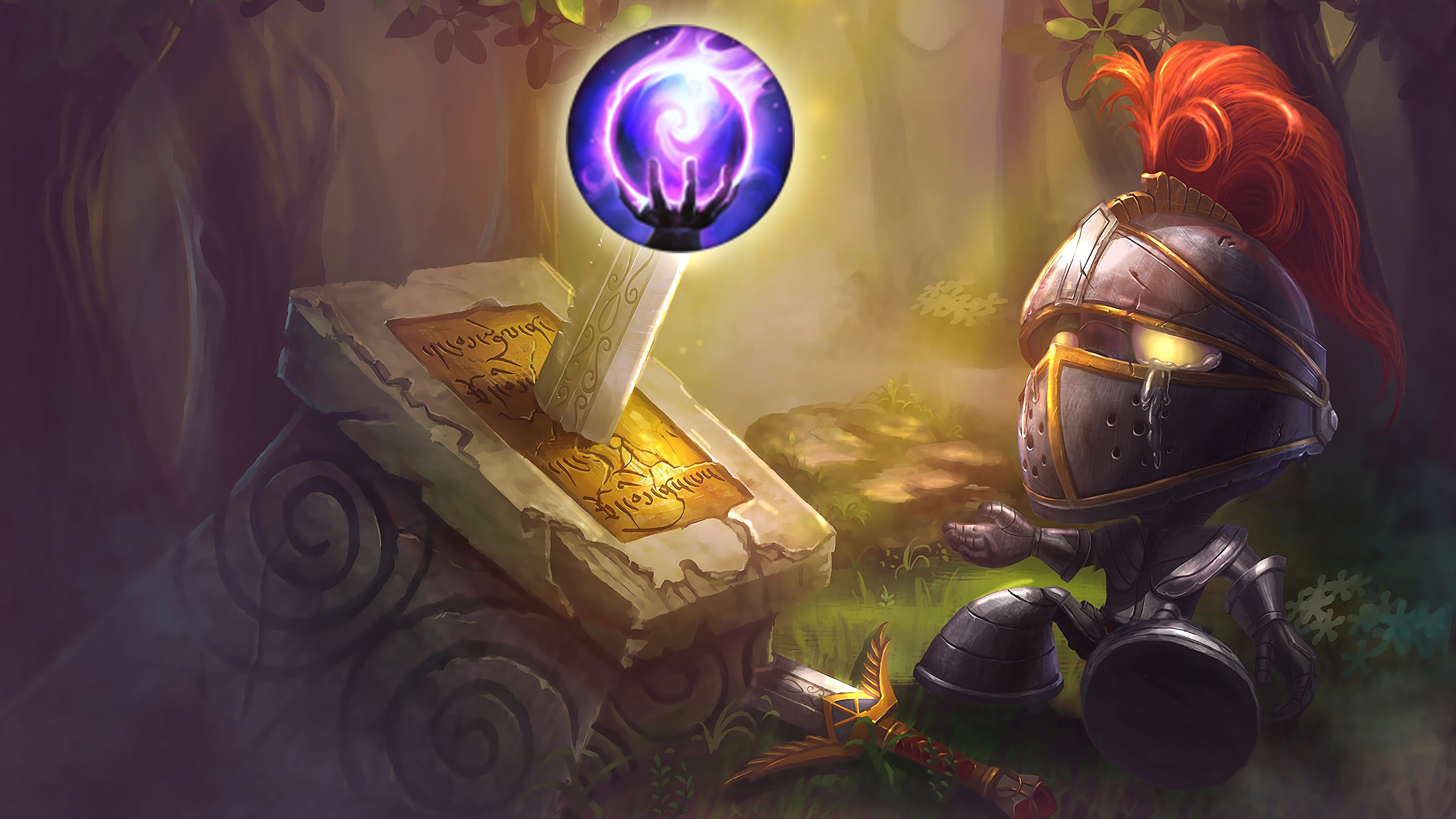 Little Knight Amumu Looking At Nullifying Orb