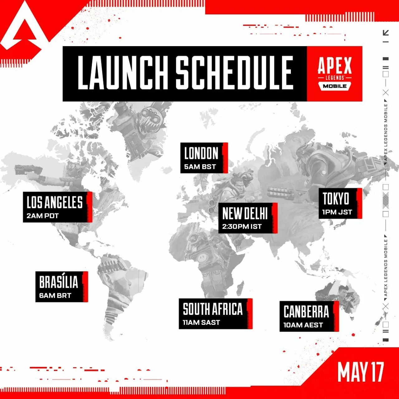 Apex Legends Mobile release times