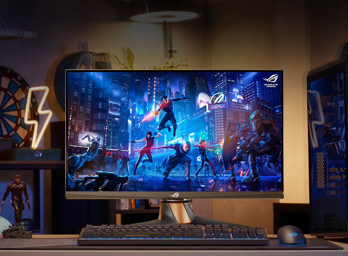 ASUS-Monitor im Gaming Zimmer