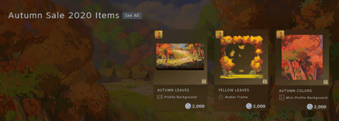 Autumn sale points shop