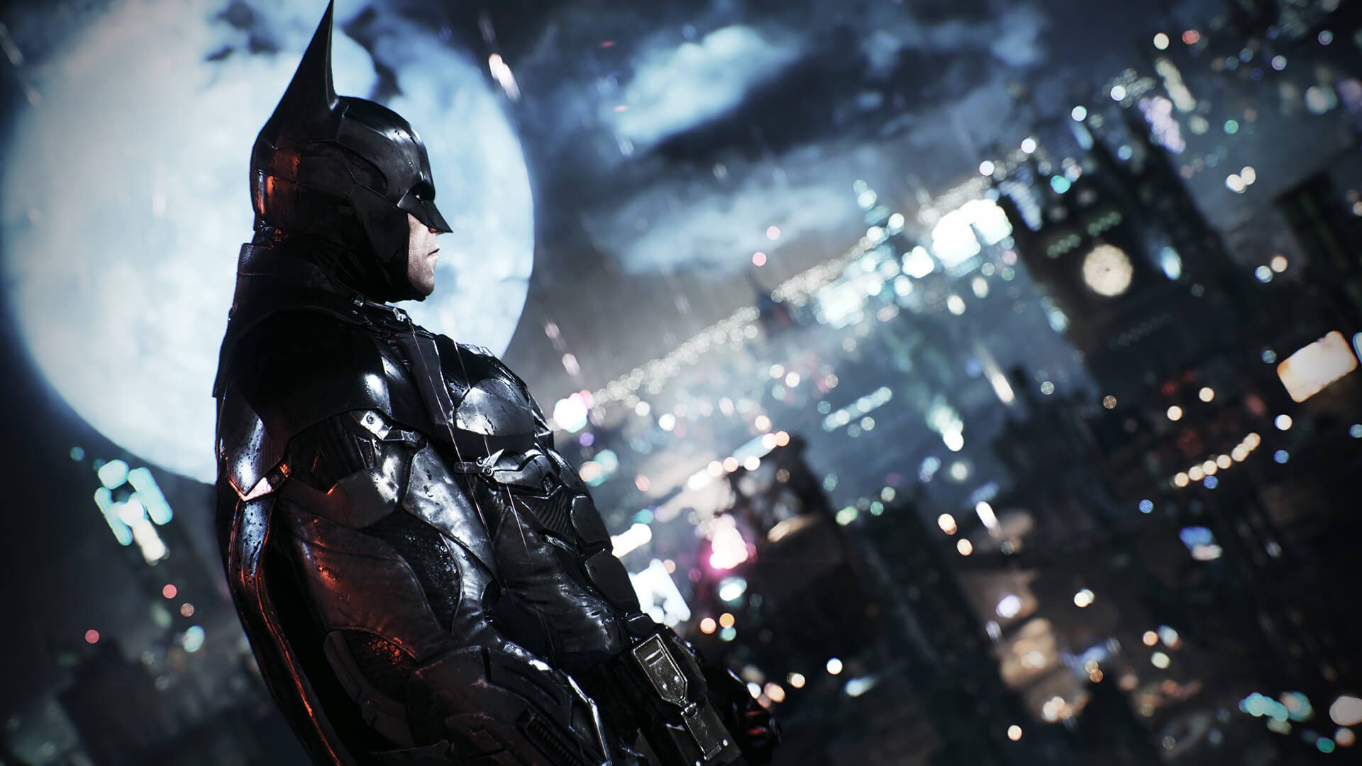 Batman in the rain