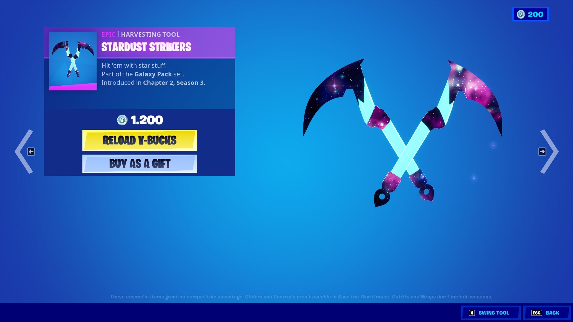 Best fortnite pickaxes stardust strikers