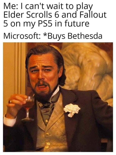 Bethesda and microsoft meme