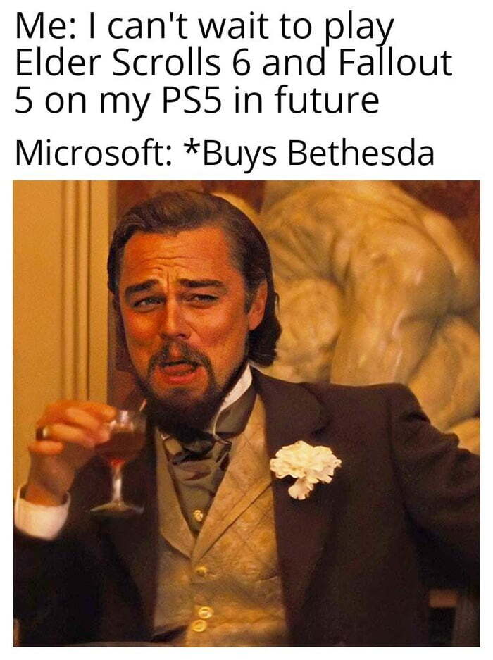 Will The Elder Scrolls Become Microsoft Exclusive? - Meme