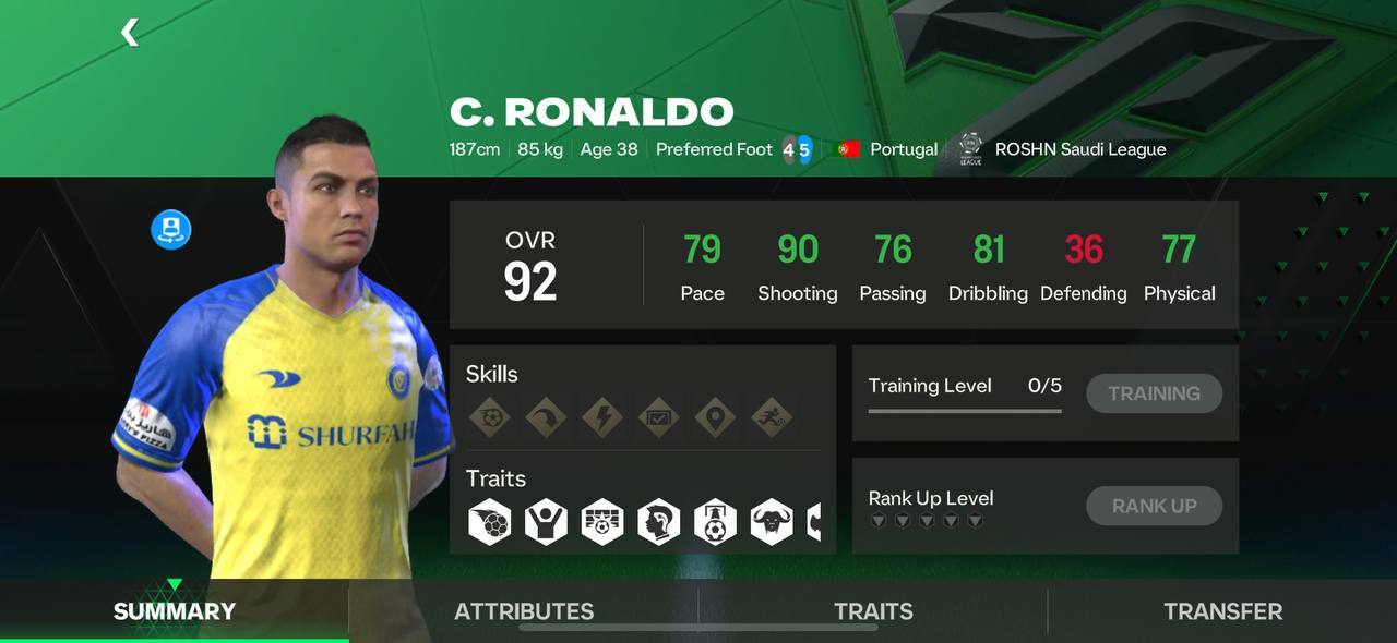 cristiano ronaldo fc mobile