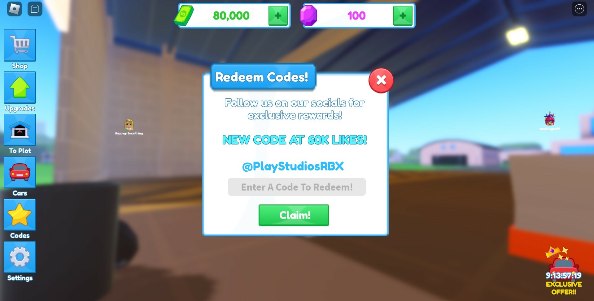 Car Factory Tycoon codes March 2023