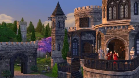 Castle leak Sims 4 Medieval