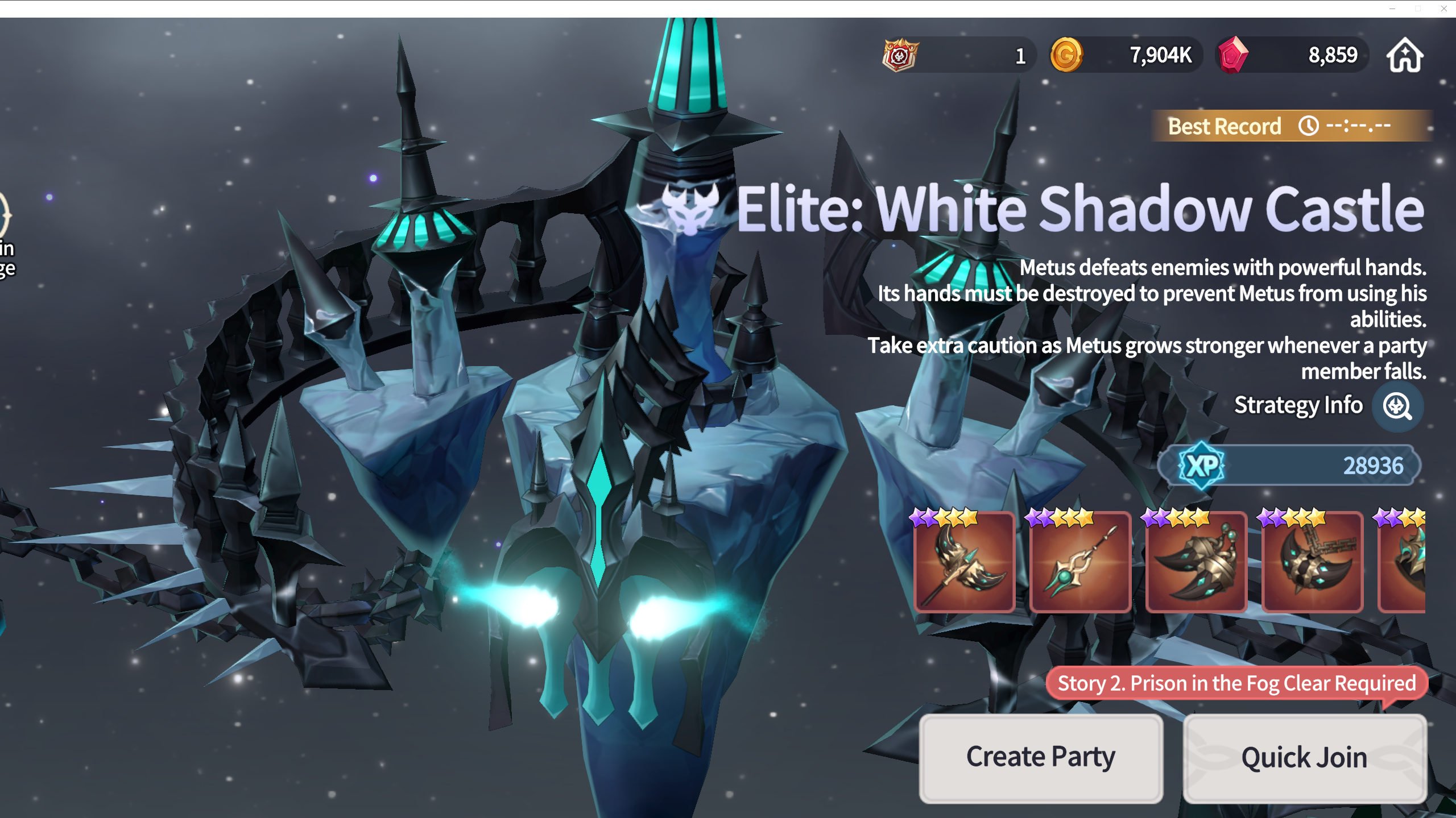 Castle summoners war