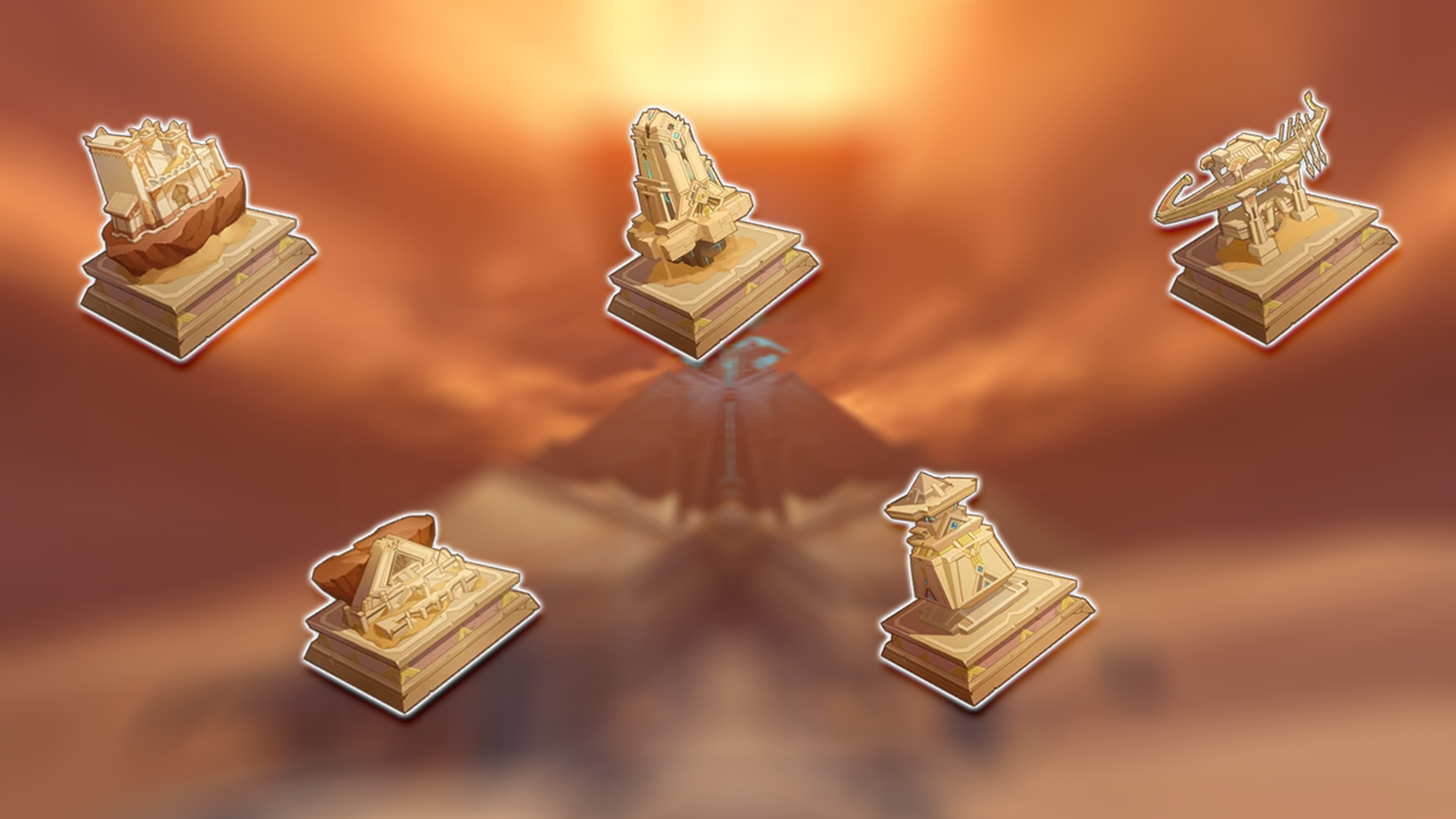 Sumeru Desert region chess piece's collection guide | © HoYoverse