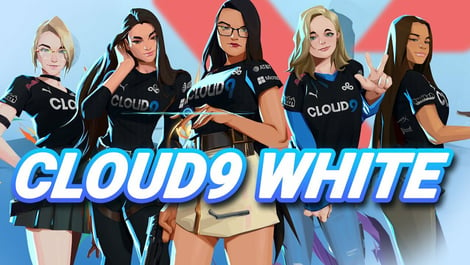 Cloud9 white valorant female