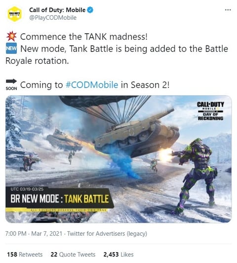 Cod mobile tank battle