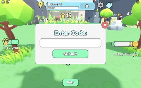 Collect all pets how to redeem codes