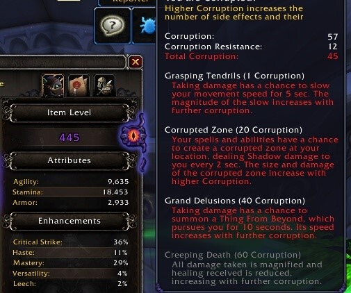 Corrupted gear wow raid nyalotha
